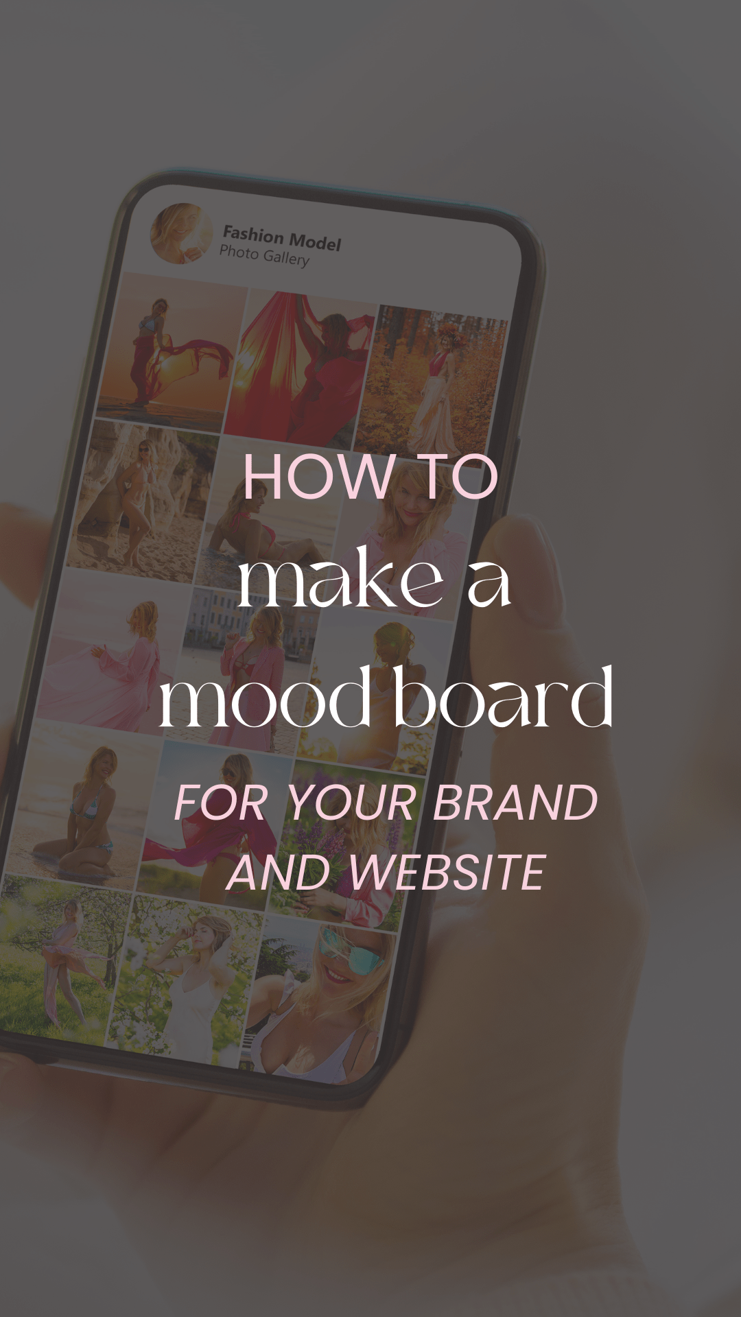 how to make a moodboard for your brand and website